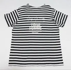 【ヨウジヤマモト】スタッフTシャツ　ボーダー　白黒　半袖のサムネイル