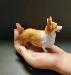 犬のフィギュア　コーギーB　10.5cm　犬の雑貨　HANAKO