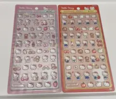 国内正規品 キティ ボンボンドロップシールmini 2種セット ピンク レッド