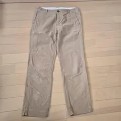 スタディオクリップ 微起毛 ベージュ ストレートパンツ M