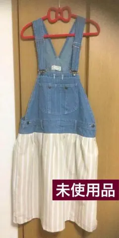 cawaiiオリジナル「sanpo」子供服みたいな…サロペットスカートワンピース