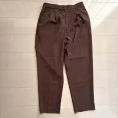 グローバルワーク＊ウツクシルエットパンツ　XXLサイズ　ブラウン