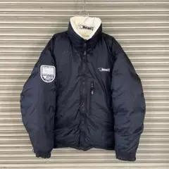 90s bear reversible ripstop down jacket