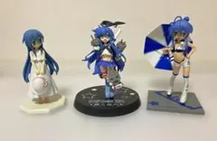 らき☆すた 泉こなた、泉かなた フィギュア 計3点セット(箱無し)