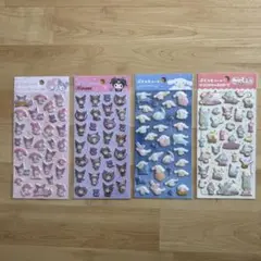 サンリオ　ぷくっとシール　マイメロ　クロミ　シナモン喫茶　４点セット
