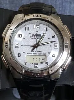 美品　CASIO カシオ　ウェーブセプター WVA-470 電波タフソーラー