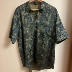 タイシルク シャツ 半袖 古着