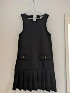 ZARA ブラック プリーツ ワンピース 9号