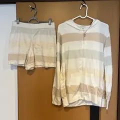 【gelato pique】フリーサイズ ルームウェア上下セット ピンク