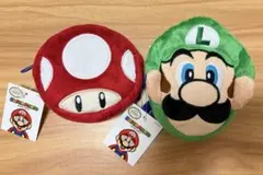 スーパーマリオ リュック型ミニポーチ カラビナ付き　スーパーきのこ　ルイージ