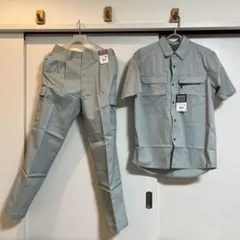 【新品未使用】jichodo 作業服上下セット　アースグリーンのサムネイル