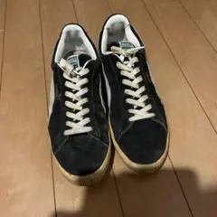 レア Puma スエード 台湾製 US13 31cmブラック/ホワイト