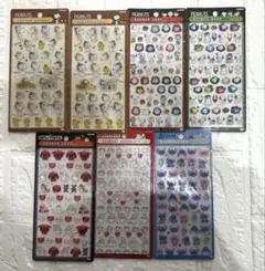 ディズニー、PEANUTS ボンボンドロップシール　7枚セット