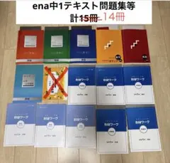 書き込みなし 2025年 ena 中3 夏期講習・合宿 テキスト 国数英理社