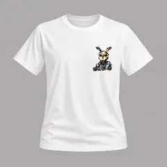 メンズTシャツ・100% コットン製・ホワイト／ストリート系