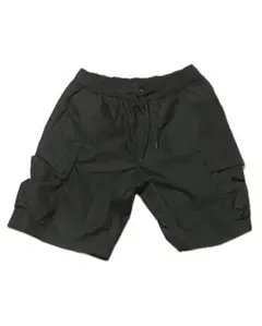 【新品未使用】ユニクロ ワイドフィットカーゴショーツ Sサイズ ブラック