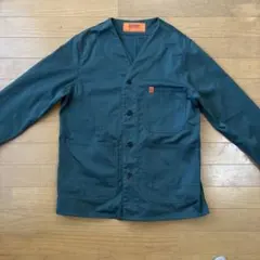 美品!UNIVERSALL OVERALLノーカラーエンジニアジャケット好カラー