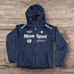 デサントMove Sport フード付きジャケット　ネイビー