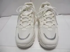 かわいい　希少　美品　ＭＫ　KLEIN+　ダッドスニーカー　白　LLサイズ