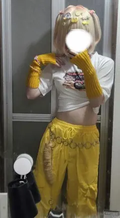 鏡音リン コスプレ衣装 ウィッグ付き パテントレザー - メルカリ