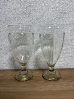 巳亦敬一　新スキビールグラス大　2個セット　径8cmH15.5cm