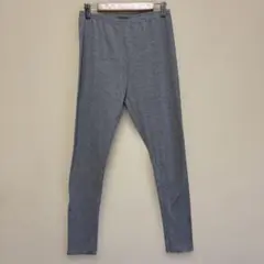 【2/3までセール】グレー リブ編み レギンス