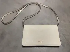 COACH ホワイトレザー ショルダーバッグ