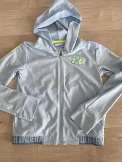 UNDER ARMOUR キッズ ジップアップパーカー ライトブルー　140cm