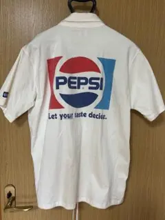 PEPSI ロゴ刺繍 半袖コットンシャツ ヴィンテージ　BAYFLOW