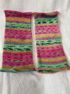 ハンドメイド opal使用ウォーマー　3点セット