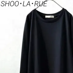 SHOO・LA・RUE ロングワンピース クルーネック 花柄レース ゆったり