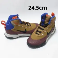 24.5cm 茶 青 ナイキ テラスコート ウィンター スニーカー ブーツ