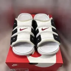 NIKE AIR MORE UPTEMPO SLIDE "White Blackのサムネイル