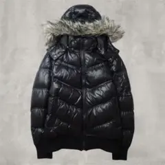 00s old uniqlo ファー ダウンジャケット y2k グランジ 平成