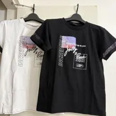 ANAPGiRL Jolly & Punch 半袖Tシャツ 150 白黒イロチのサムネイル