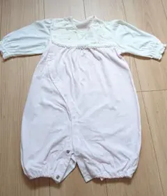 ツーウェイ・ドレスオール ピンクとホワイト