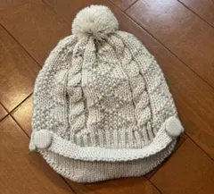 COMME CA ISM ケーブル編みニット帽 (44-50cm.)