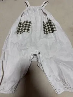 美品organic zoo コットンサロペット1-2Y