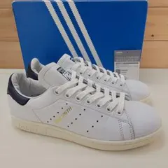 アディダス スタンスミス ホワイト/ネイビー 本革 24cm