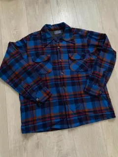 Pendleton ボードシャツ USA製 （基調色ブルー、レッド） L