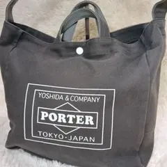 PORTER ポーター 吉田カバン トートバッグ キャンバス ショルダー ロゴ