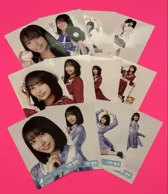 山川宇衣 櫻坂46 生写真 摩擦係数 新参者 赤白 赤緑 水色16種コンプ