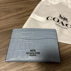 COACH ライトブルー カードケース