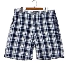 【CHAPS】W36　チェックハーフパンツ　コットン100%ショートパンツのサムネイル
