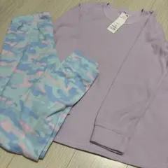 新品　フリース　長袖パジャマ