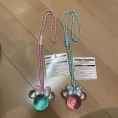 新品　光る　ネックレス　おもちゃ　ラメ　光り物　ミニーの日　ミニー