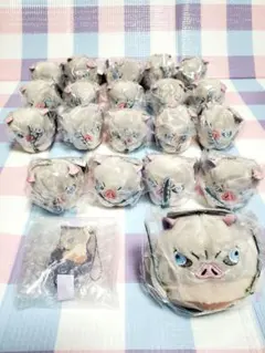 嘴平伊之助 鬼滅の刃 はぐキャラ ふわコロりん ぬいぐるみ