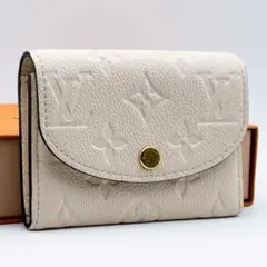 【極美品】ICタグ ルイヴィトン ポルトモネロザリ アンプラント 折り財布