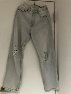 ZARA ライトブルー ダメージジーンズ M