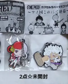 【2点未開封☆】ガチャ ONE PIECE カプセルラバーマスコット